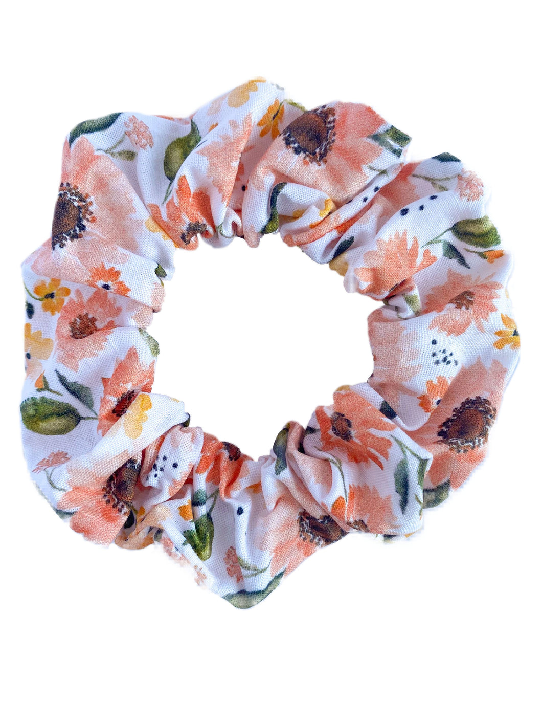 Peachy Sunflower | Scrunchie