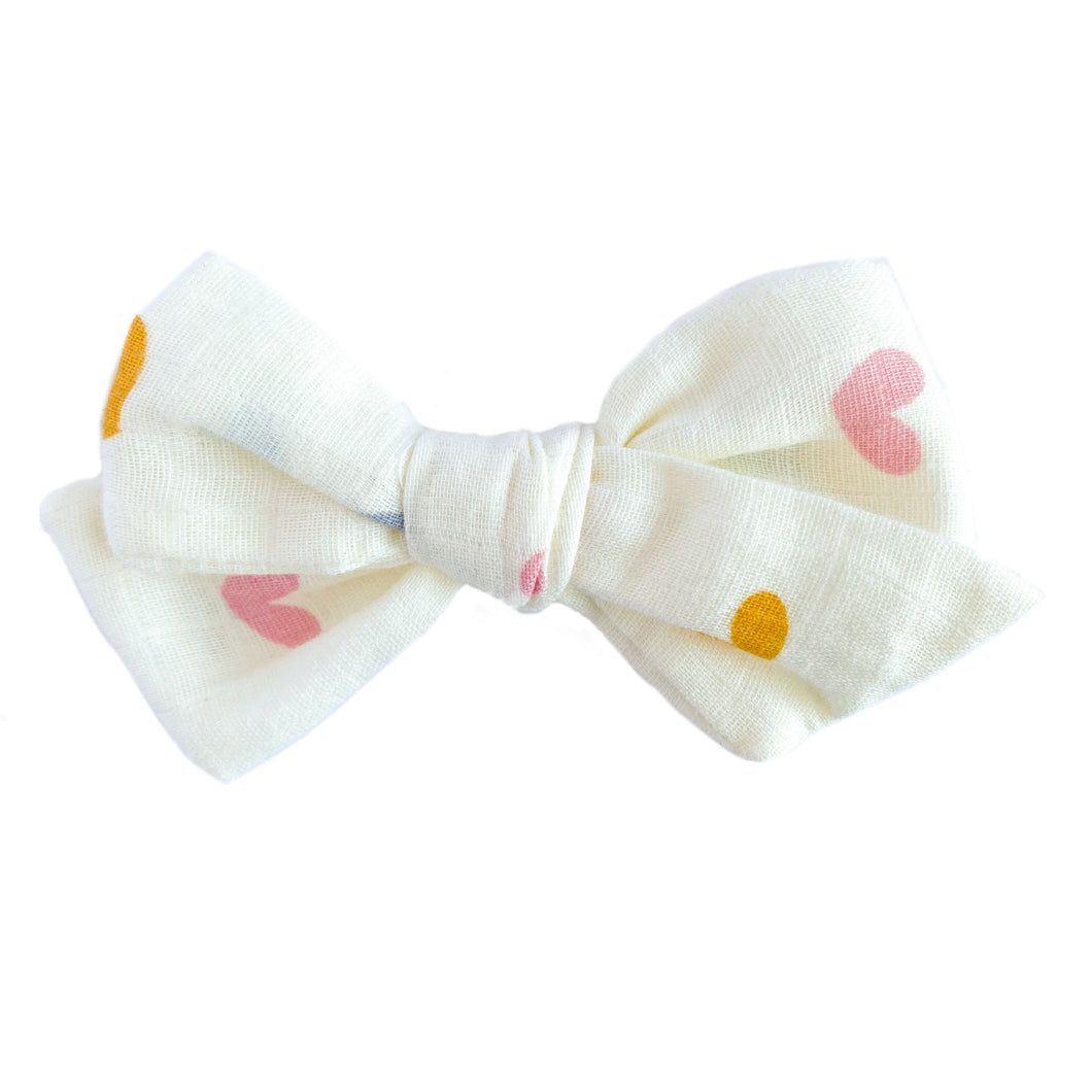 Heart Gauze | Stella Bow