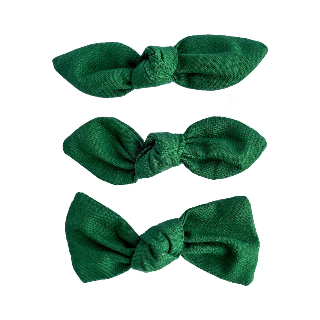 Dark Green | Knot Bow