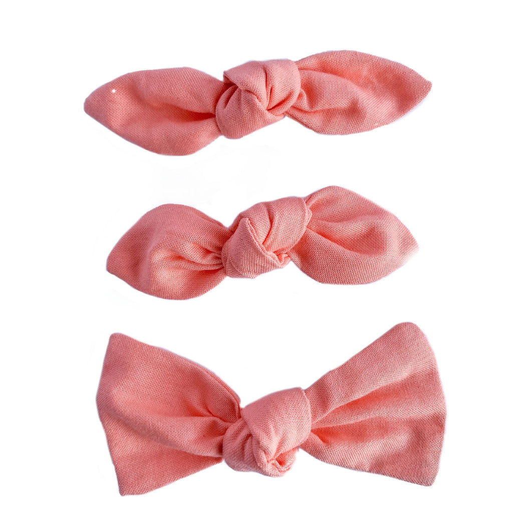 Peach | Knot Bow