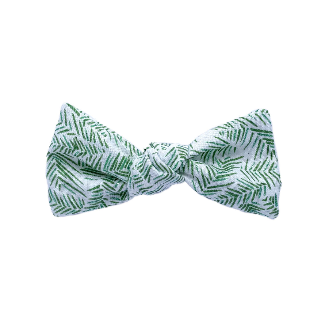 Glitter Pine | Bowtie Knot Bow