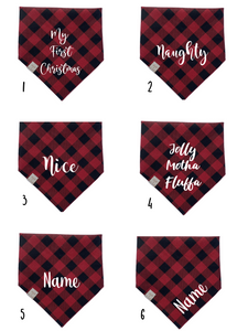 Christmas Plaid | Bandana